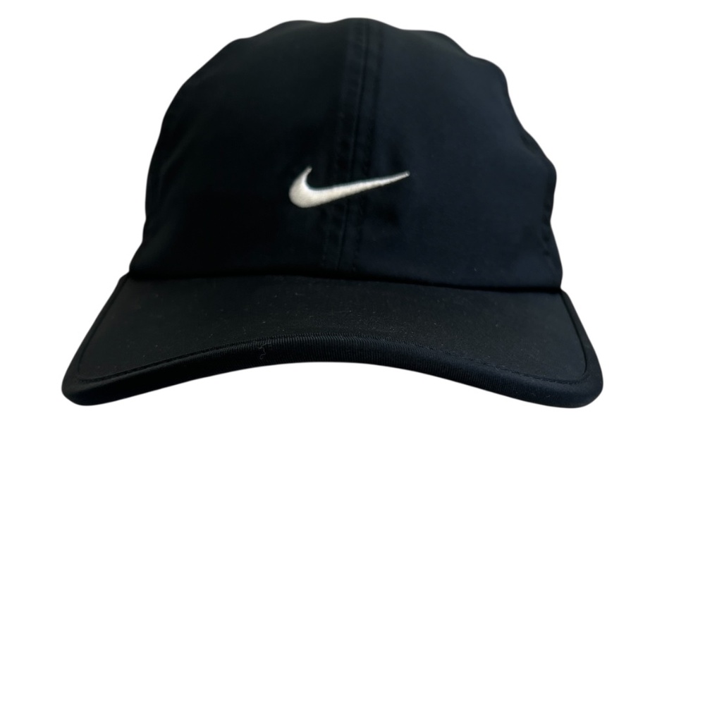 Nike Hat Featherlight Cap Strap Back Black Dri Fit Athletic Adjustable